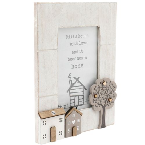 Wooden Houses Photo Frame 4x6 - Home Symphony