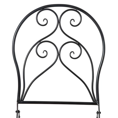 3PC Garden Bistro Set with Mosaic Tile Top and Seats, Metal Frame - Bistro Sets from Outsunny