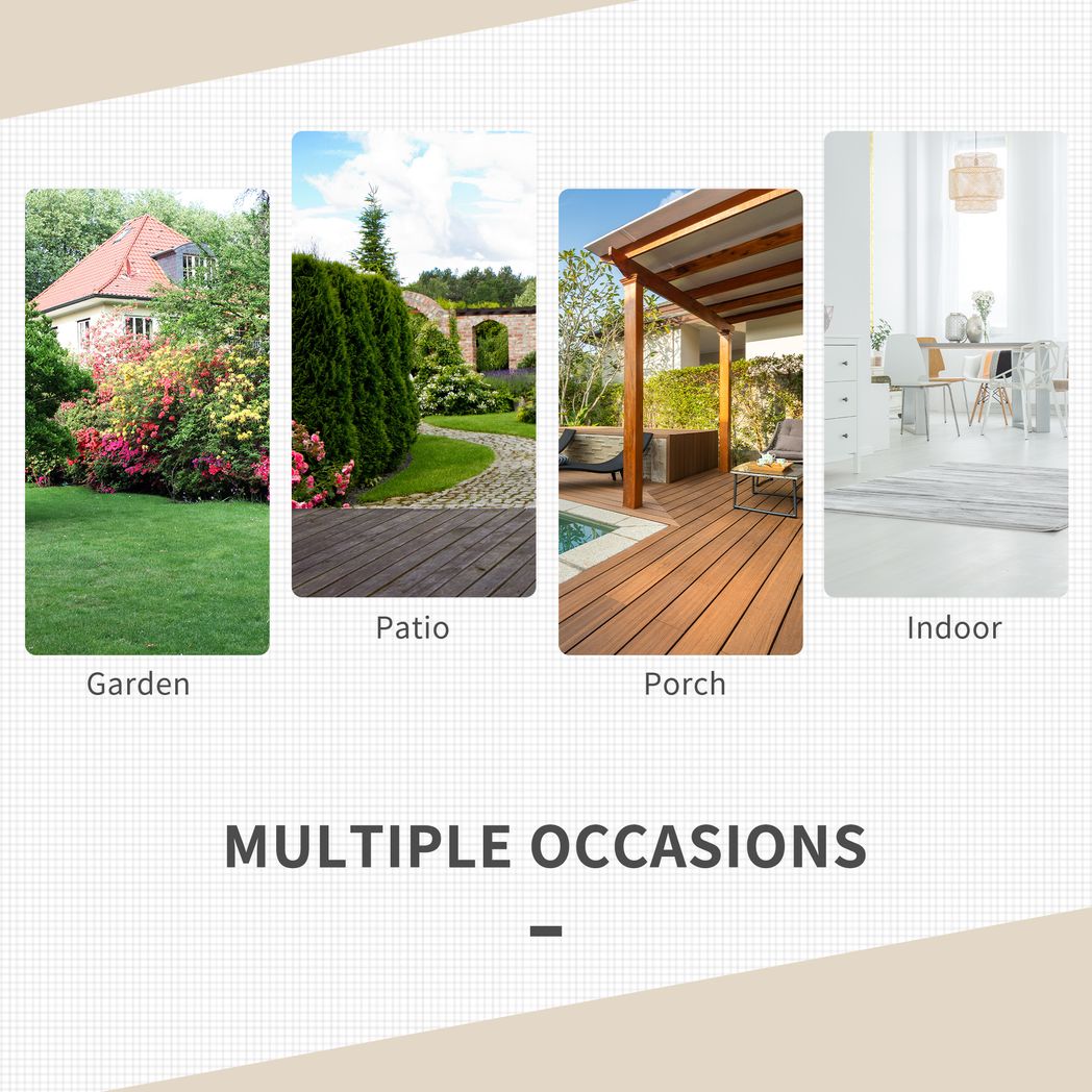 Rattan Garden Furniture 3 PCs Sofa Chair Table Bistro Set Wicker Weave - Bistro Sets from Outsunny