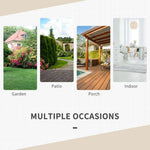 Rattan Garden Furniture 3 PCs Sofa Chair Table Bistro Set Wicker Weave - Bistro Sets from Outsunny