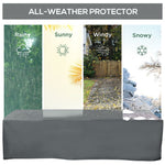 200x73cm Garden Furniture Cover Water UV Resistant Oxford Fabric - Cover from Outsunny