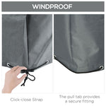 205x192cm Garden Furniture Cover Water UV Resistant Oxford Fabric Grey - Cover from Outsunny