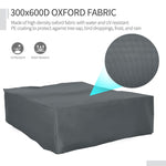 275x205cm Garden Furniture Cover Water UV Resistant Oxford Fabric - Cover from Outsunny