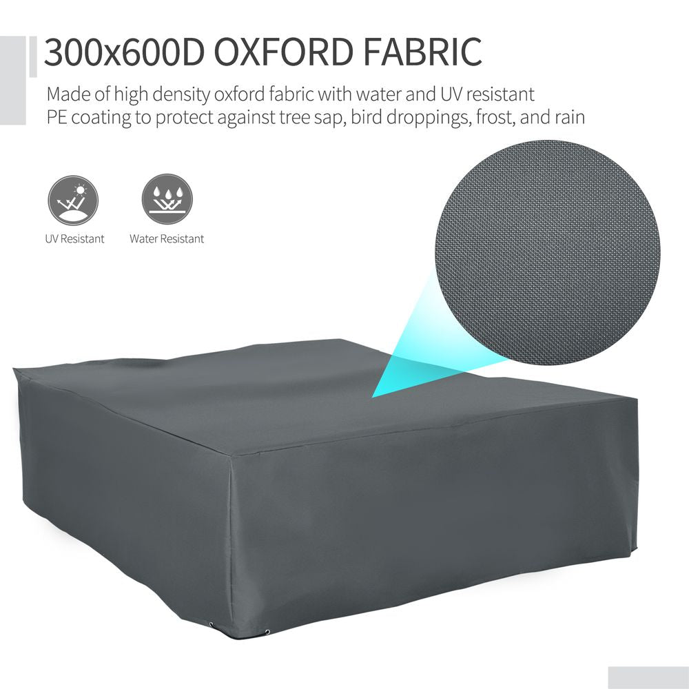 275x205cm Garden Furniture Cover Water UV Resistant Oxford Fabric - Cover from Outsunny