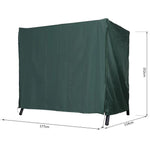 Outsunny 600D Oxford Polyester Waterproof Swing Chair Cover Green - Uncategorized Cover