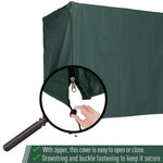 Outsunny 600D Oxford Polyester Waterproof Swing Chair Cover Green - Uncategorized Cover