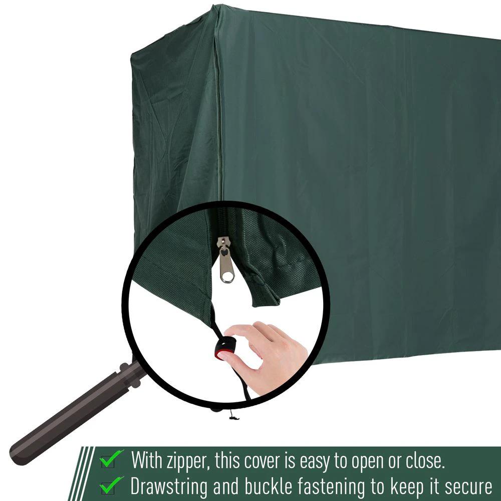 Outsunny 600D Oxford Polyester Waterproof Swing Chair Cover Green - Uncategorized Cover