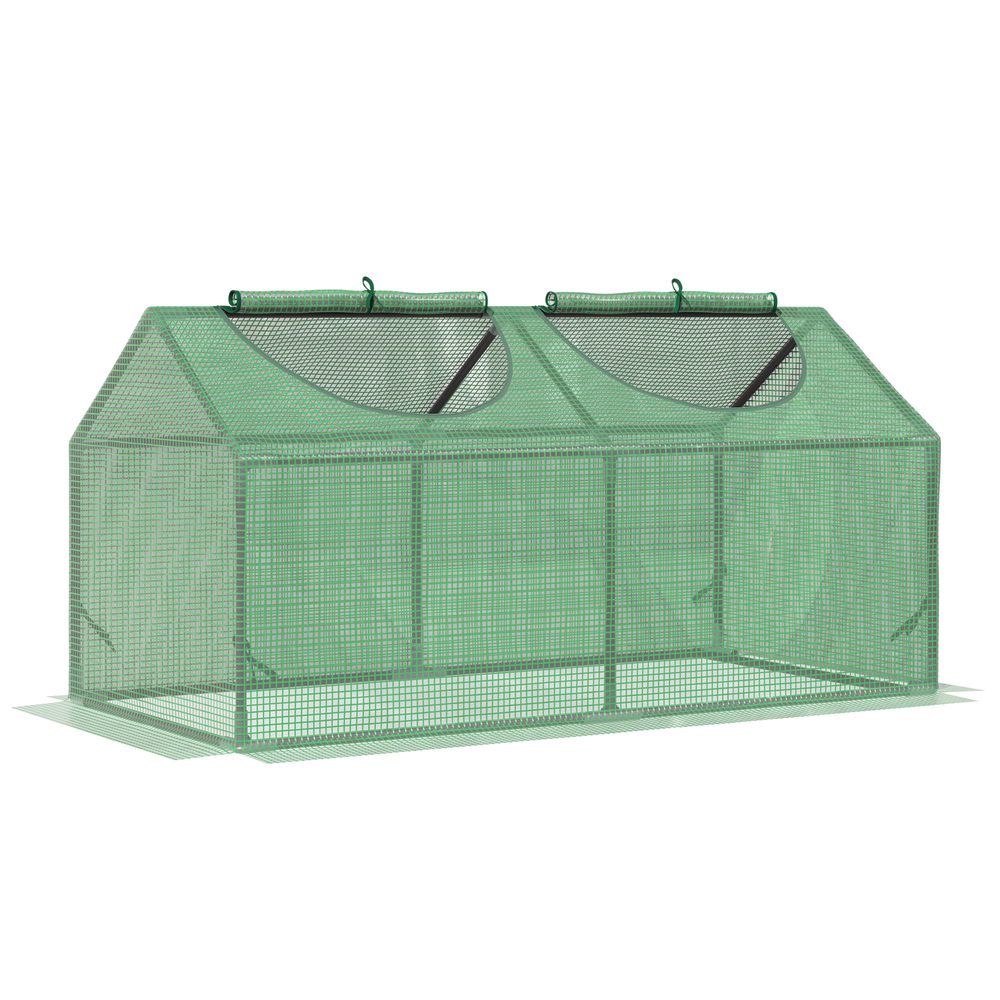 Mini Greenhouse, with Durable PE Cover, 119x60x60cm - Cover from Outsunny