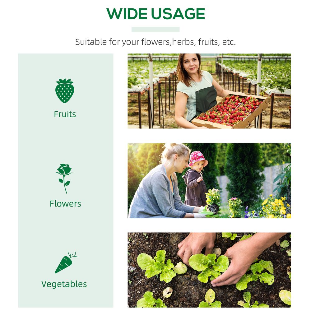 Mini Greenhouse, with Durable PE Cover, 119x60x60cm - Cover from Outsunny