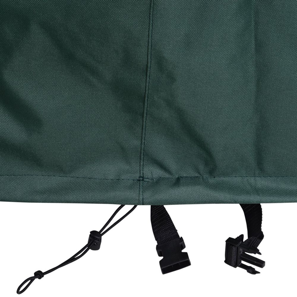 PVC Coated Large Round 600D Waterproof Outdoor Furniture Cover Green - Cover from Outsunny
