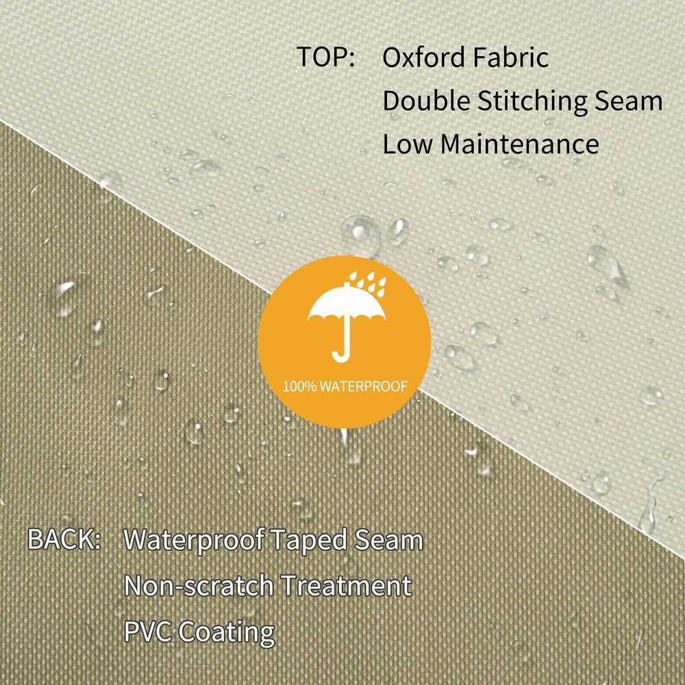 Waterproof Garden Wicker Chairs Cover Patio Seat Protector L70*W90*H115cm - Cover from Outsunny