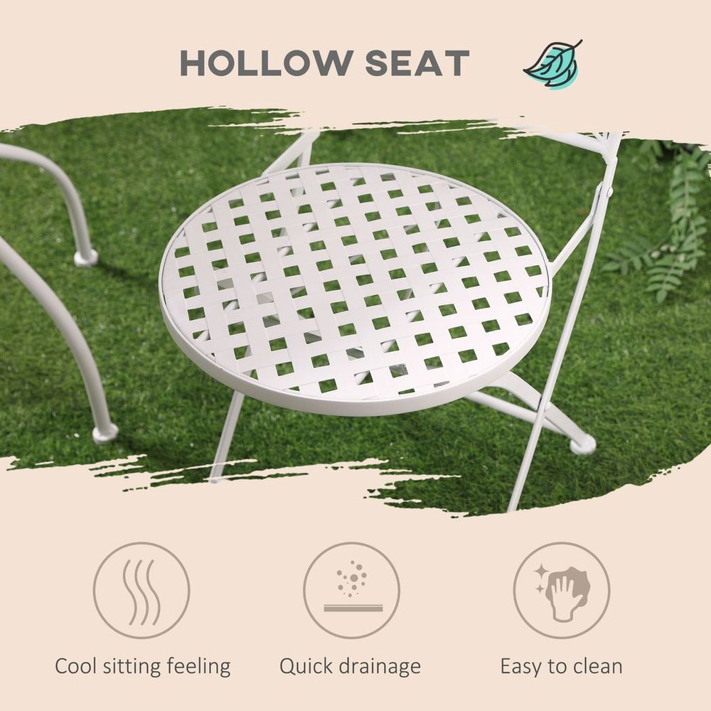 3 Piece Garden Bistro Set w/ Mosaic Top for Patio, Balcony, Poolside - Garden Set from Outsunny