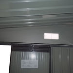 11.3 x 9.2ft Steel Garden Shed Metal Tool House Double Doors & 2 Air Vents, Grey - Garden Shed from Outsunny