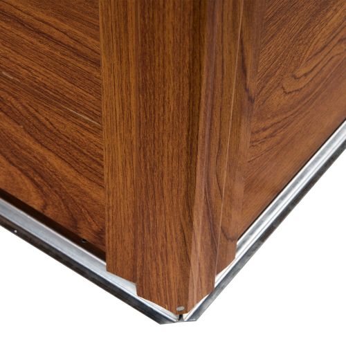 9.1x6.4ft Metal Garden Shed House Tool Storage & Foundation & Ventilation Brown - Garden Shed from Outsunny