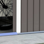 9 x 6FT Foundation Ventilation Steel Outdoor Garden Shed Grey by Outsunny