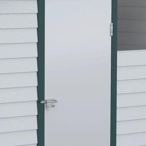 9'x6' Galvanized Metal Garden Shed Tool Storage Shed for Backyard Patio by Outsunny