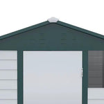 9'x6' Galvanized Metal Garden Shed Tool Storage Shed for Backyard Patio by Outsunny