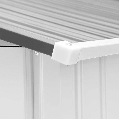 Garden Shed Storage Large Yard Store Sliding Door Metal Roof Tool Box Silver - Garden Shed from Outsunny