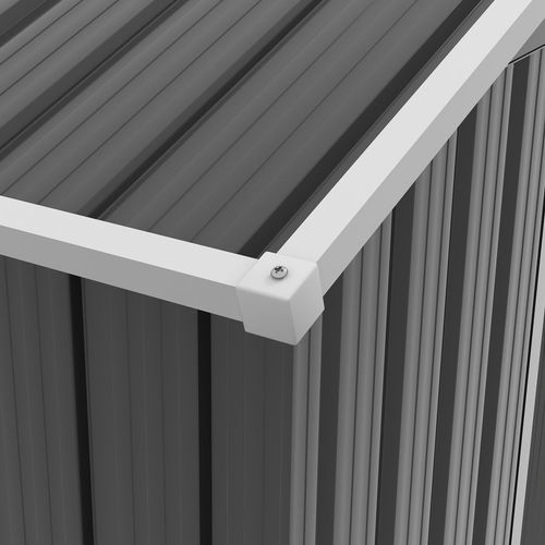 Outsunny 6.5x3.5ft Metal Garden Shed for Garden and Outdoor Storage, Dark Grey - Garden Shed from Outsunny