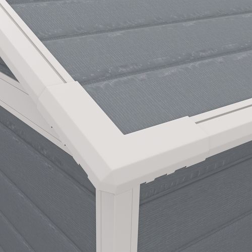 Outsunny Garden Shed 6'x4.5' Plastic Tool Storage House w/ Lockable Double Doors - Garden Shed from Outsunny