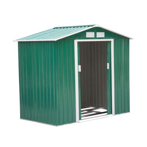 Outsunny Outsunny Garden Shed Storage Unit w/Locking Door Floor Foundation Vent Green - Garden Shed