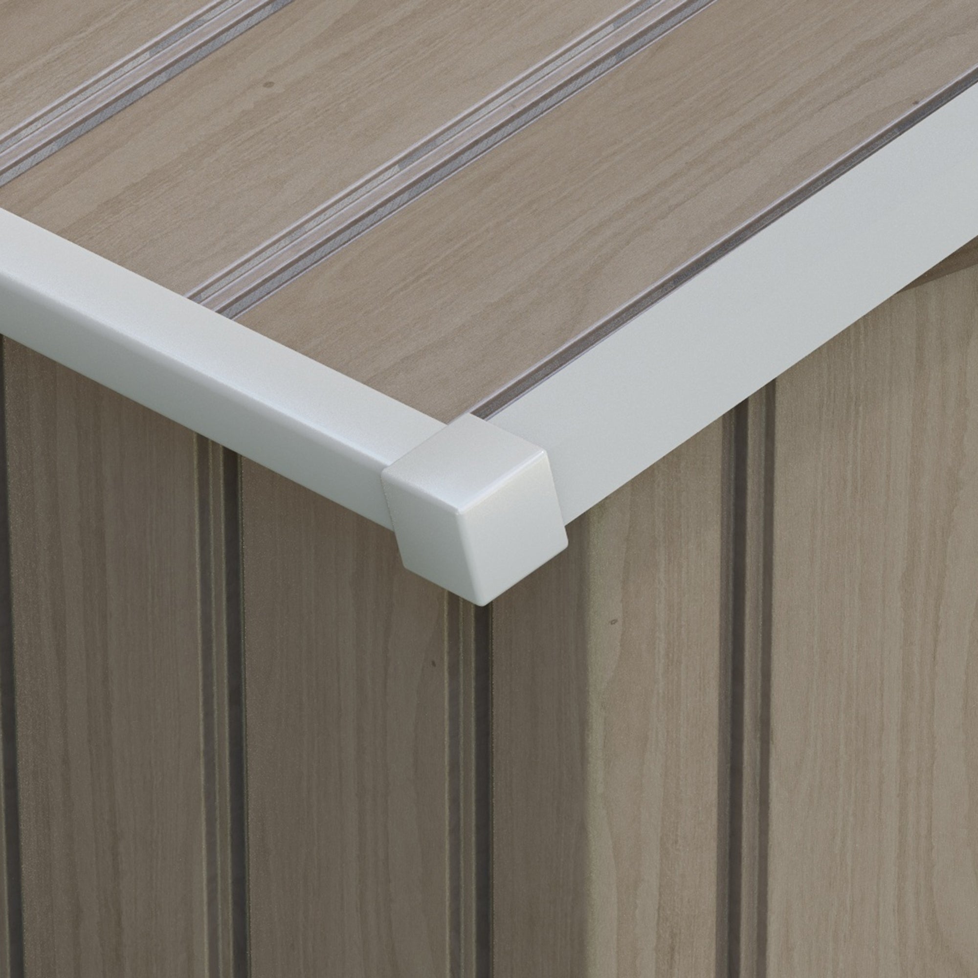 Outsunny Garden Shed Storage Unit with Locking Door Floor Foundation Vent Brown - Garden Shed from Outsunny