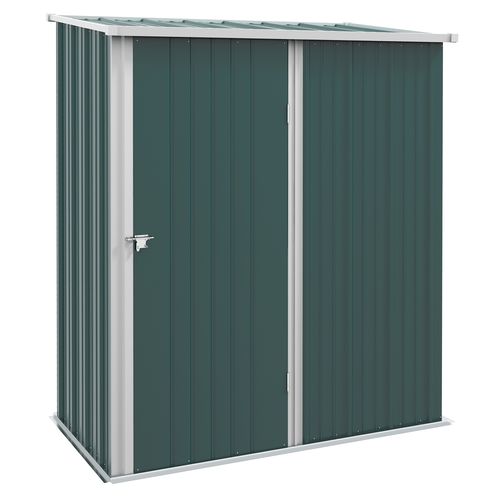 Outsunny Outdoor Storage Shed Steel Garden Shed w/ Lockable Door for Garden - Garden Shed from Outsunny