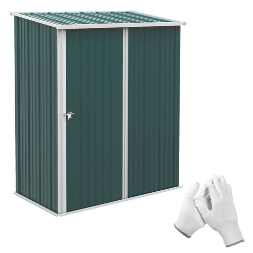 Outsunny Outdoor Storage Shed Steel Garden Shed w/ Lockable Door for Garden - Garden Shed from Outsunny