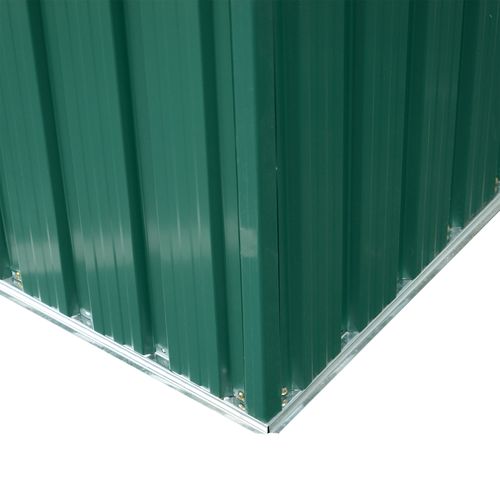 Pent Roofed Metal Garden Shed Foundation and Vent 260x194x200cm Green - Garden Shed from Outsunny