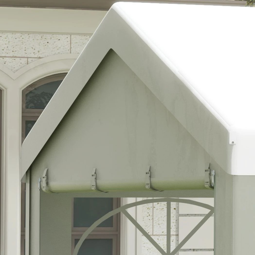 Outsunny Gazebo Marquee Party Tent, Steel Frame-White - Gazebos