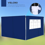 Outsunny 3m Gazebo Exchangeable Side Panel Panels W/ Window - Gazebos