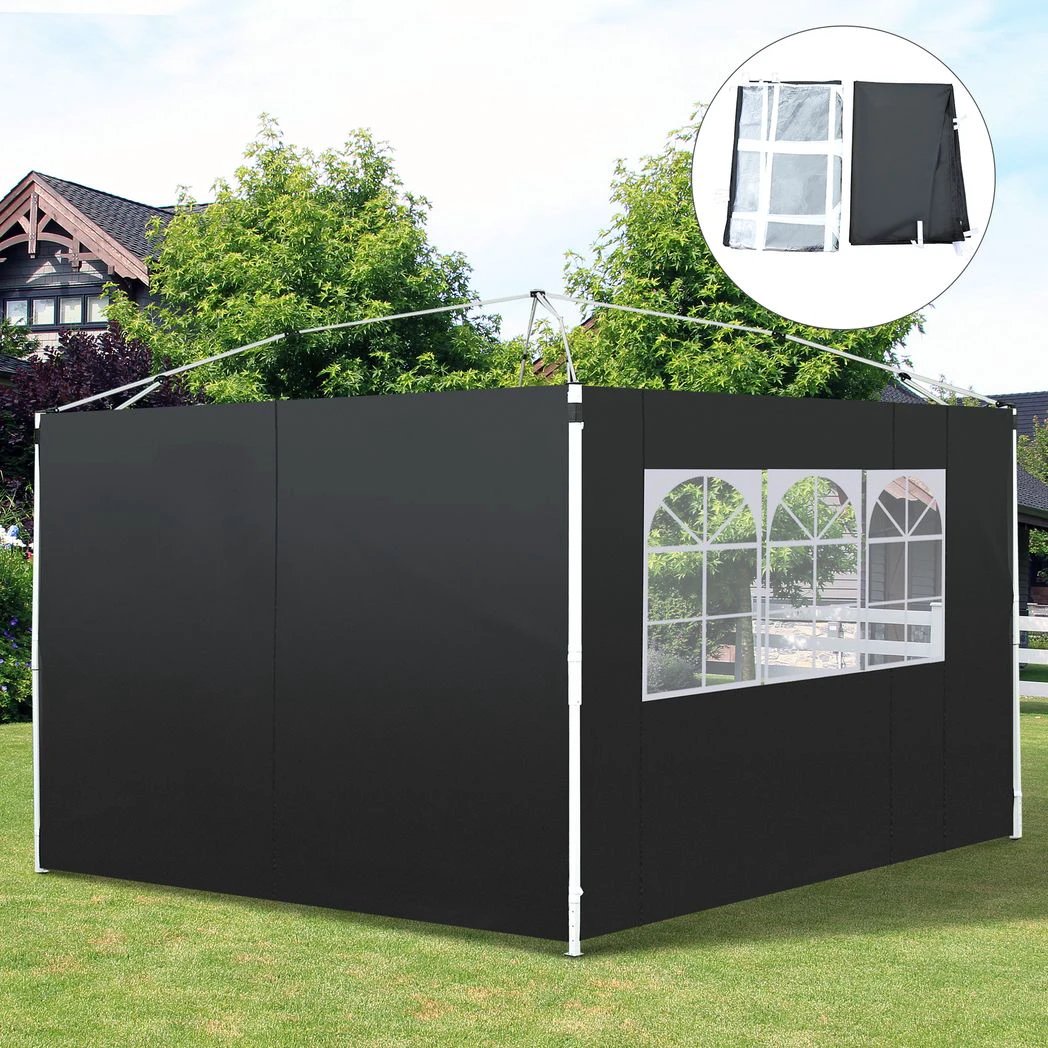 Outsunny 3m Gazebo Exchangeable Side Panel Panels W/ Window - Gazebos