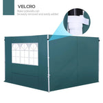 Outsunny 3m Gazebo Exchangeable Side Panel Panels W/ Window - Gazebos