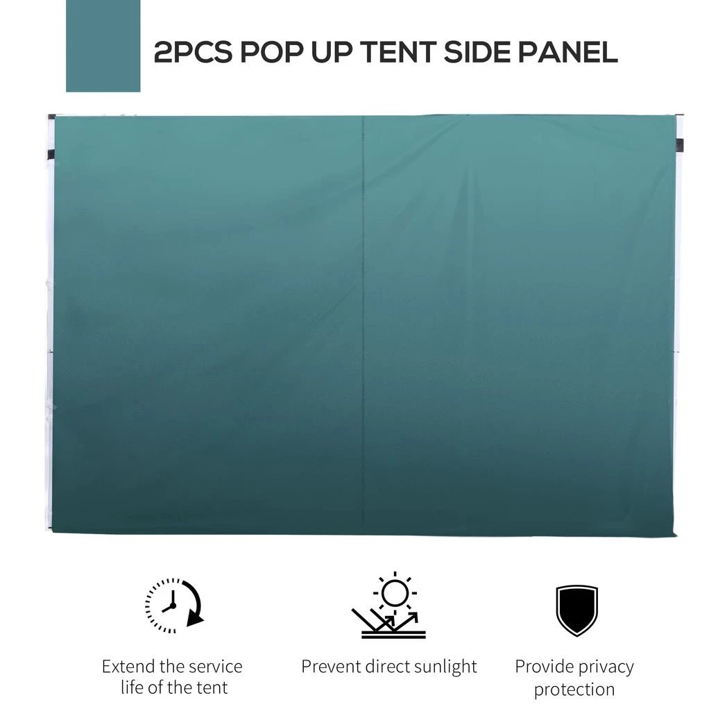Outsunny 3m Gazebo Exchangeable Side Panel Panels W/ Window - Gazebos
