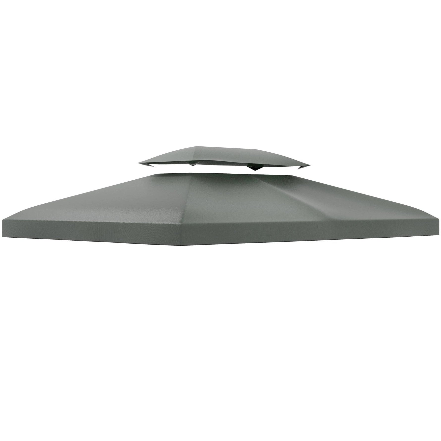Outsunny 3x4m Gazebo Replacement Roof Canopy 2 Tier Top UV Cover Sun Awning Shelters - Gazebos
