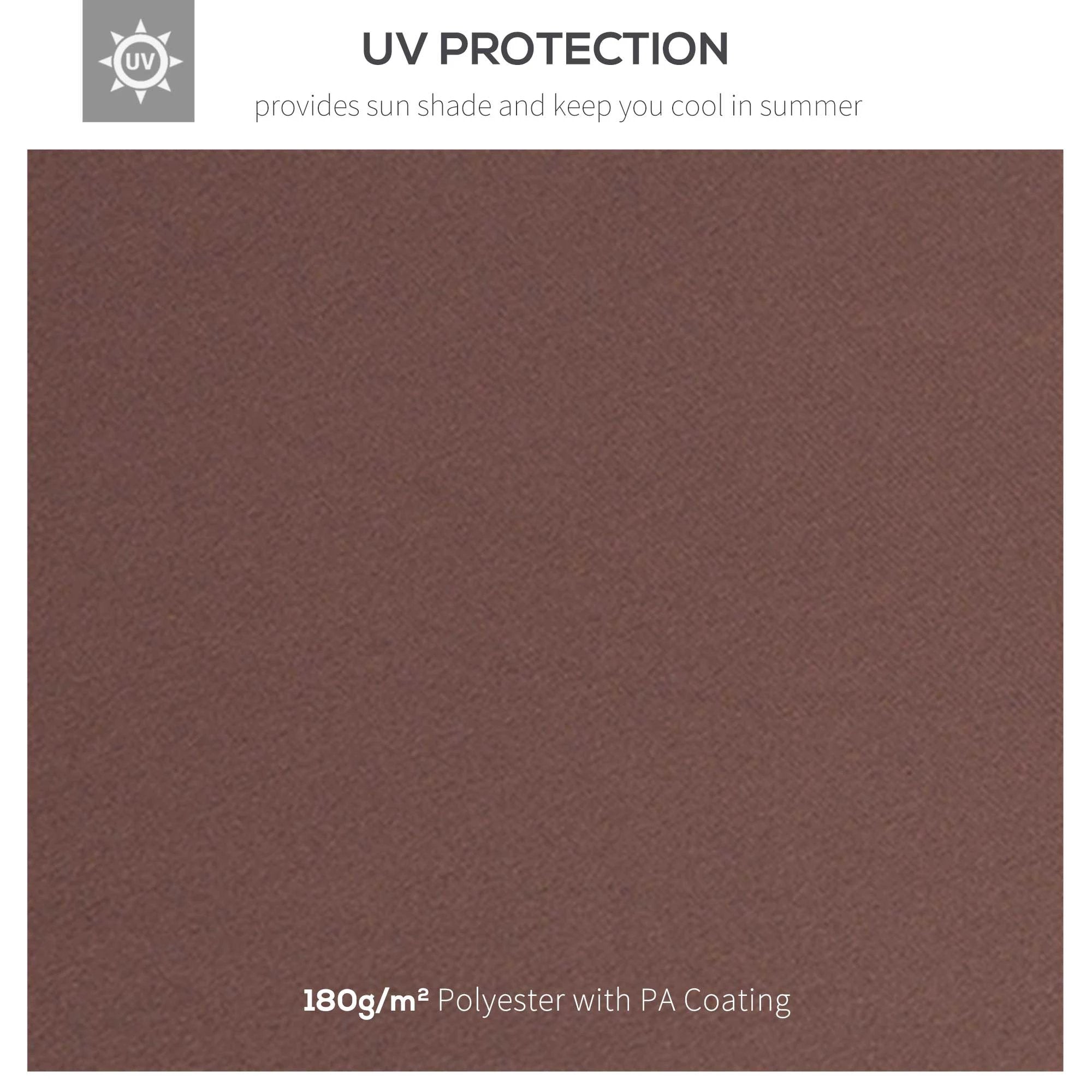 Outsunny 3x4m Gazebo Replacement Roof Canopy 2 Tier Top UV Cover Sun Awning Shelters - Gazebos