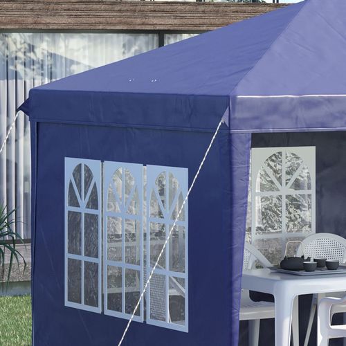 3 x 6m Heavy Duty Gazebo Marquee Party Tent with Storage Bag Blue - Gazebos from Outsunny