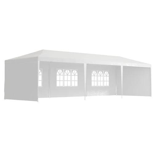 9m x 3m Outdoor Garden Gazebo Wedding Party Tent Canopy Marquee White by Outsunny