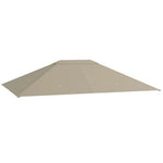 Outsunny 3 x 4m Gazebo Canopy Replacement Gazebo Roof Cover, Khaki by Outsunny