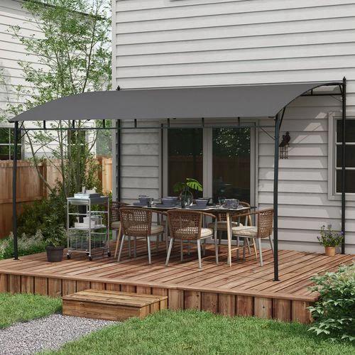 Outsunny 3 x 4m Metal Pergola, Outdoor Gazebo UV-Resistant Sun Shade Shelter by Outsunny