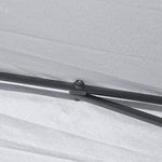 Outsunny Pop Up Gazebo Height Adjustable Canopy Tent w/ Carrying Bag, Grey - Gazebos