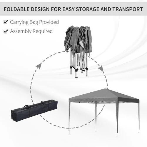 Outsunny 3 x 3 m Garden Pop Up Gazebo Marquee Party Tent Wedding Canopy by Outsunny