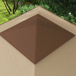 Outsunny Outsunny Garden Folding Tent Heavy Duty Pop Up Gazebo for Party Light Grey - Gazebos