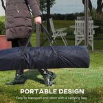 Outsunny Outsunny Garden Folding Tent Heavy Duty Pop Up Gazebo for Party Light Grey - Gazebos