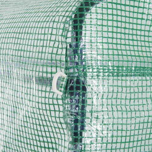 4 x 3 x 2 m Polytunnel Greenhouse Pollytunnel Tent w/ Steel Frame Green - Greenhouse from Outsunny