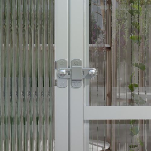 Outsunny 10x6ft Aluminium Greenhouse with/ Door Window Galvanised Base PC Panel - Greenhouse from Outsunny