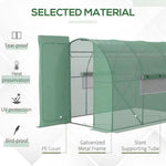 Outsunny Outsunny 3 x 2M Reinforced Walk-in Polytunnel Garden Greenhouse Steel Frame - Greenhouse