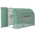 Outsunny Outsunny 3 x 2M Reinforced Walk-in Polytunnel Garden Greenhouse Steel Frame - Greenhouse