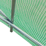 Outsunny Outsunny 4.5m x 2m x 2m Walk-In Gardening Plant Greenhouse w/ PE Cover, Green - Greenhouse