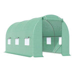 Outsunny Outsunny 4.5m x 2m x 2m Walk-In Gardening Plant Greenhouse w/ PE Cover, Green - Greenhouse